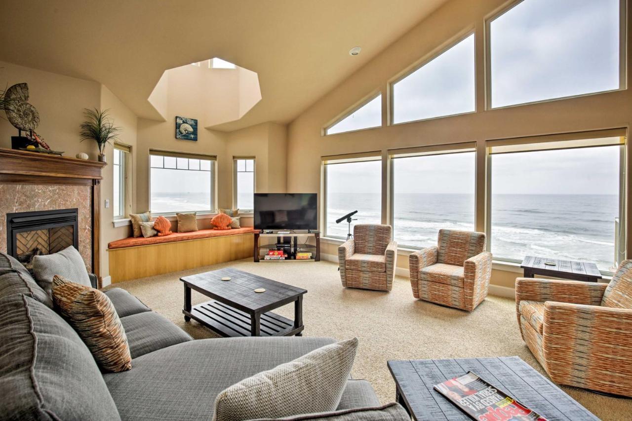 Oceanfront South Beach Home With Hot Tub And Sauna นิวพอร์ต ภายนอก รูปภาพ