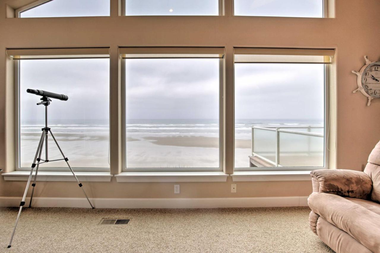 Oceanfront South Beach Home With Hot Tub And Sauna นิวพอร์ต ภายนอก รูปภาพ